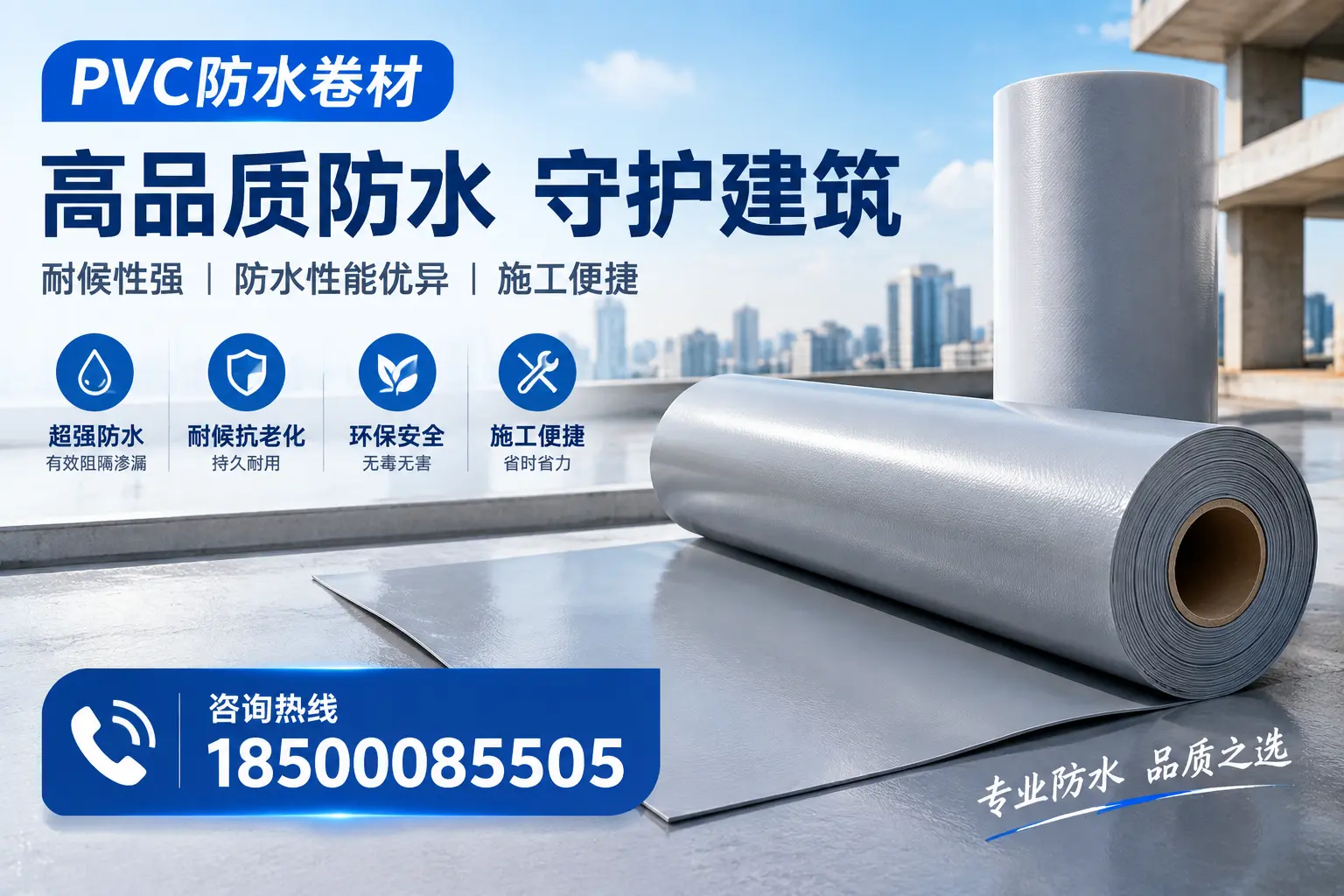 PVC防水卷材的防水效果评测,适合大庆的科学依据