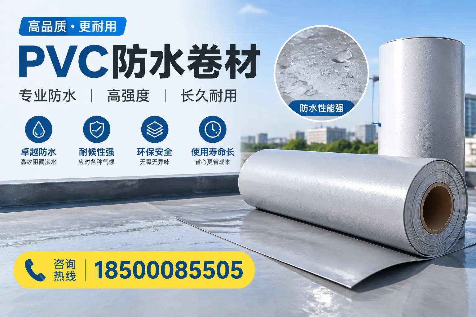 PVC防水卷材的安装方法与注意事项,大庆用户必看