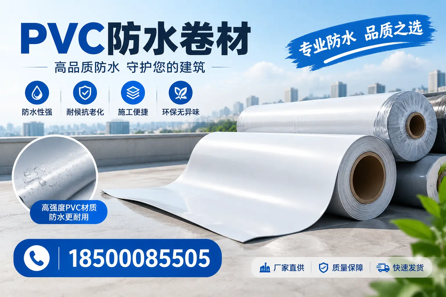 常见pvc防水卷材选型误区,大庆用户必看